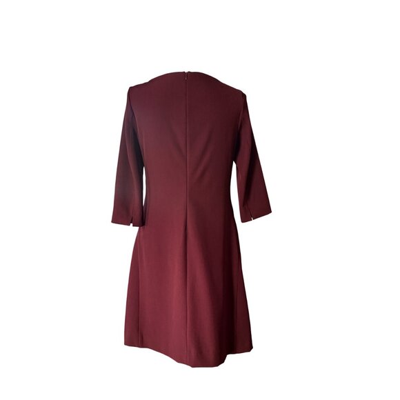 M.M. Lafleur The Alexandra 2.0 Dress in claret dark red size 14 career v-neck - Picture 5 of 10